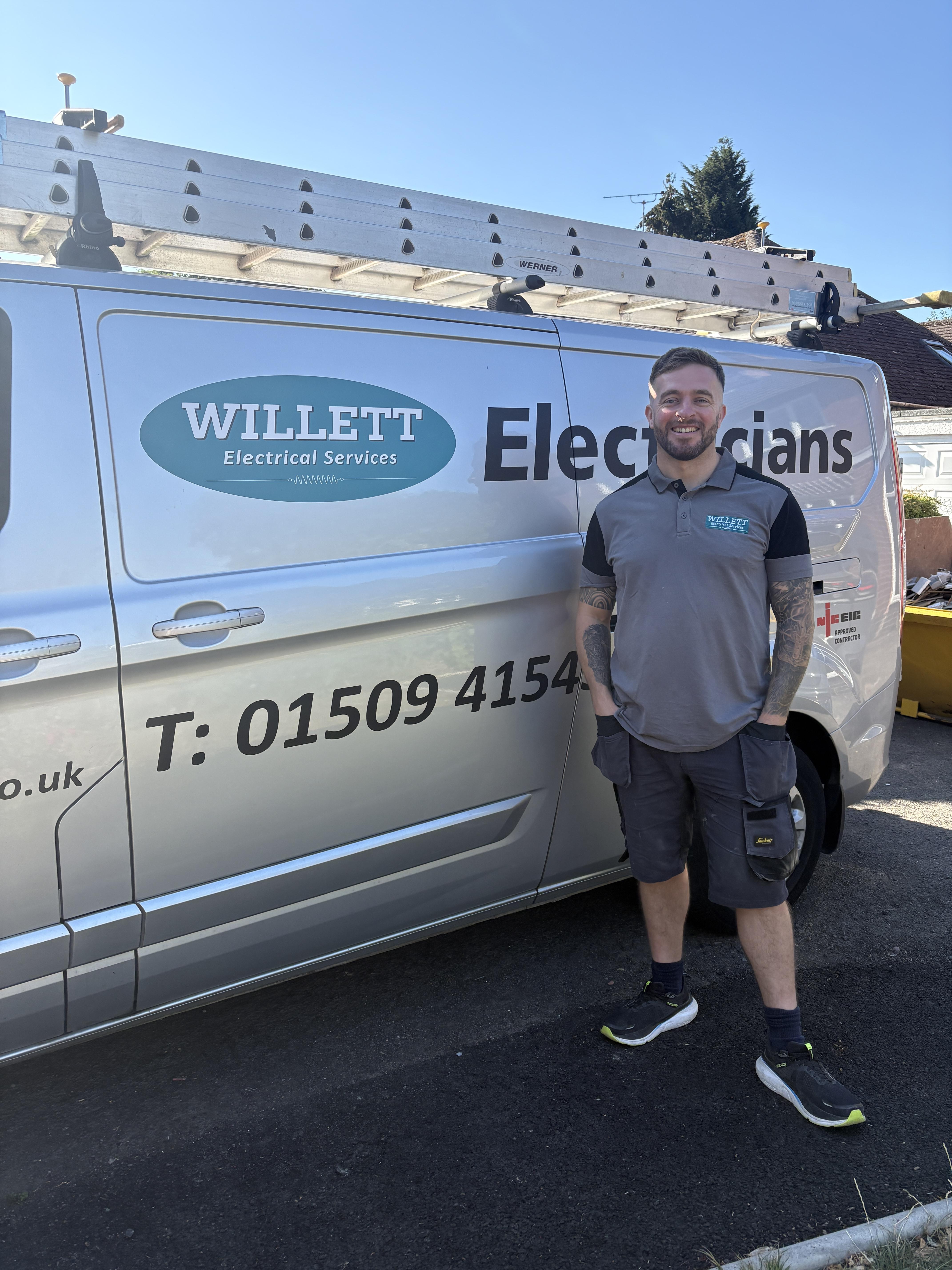 Adam Willett of Willett Electrical Services Ltd, Electrician in Newtown Linford